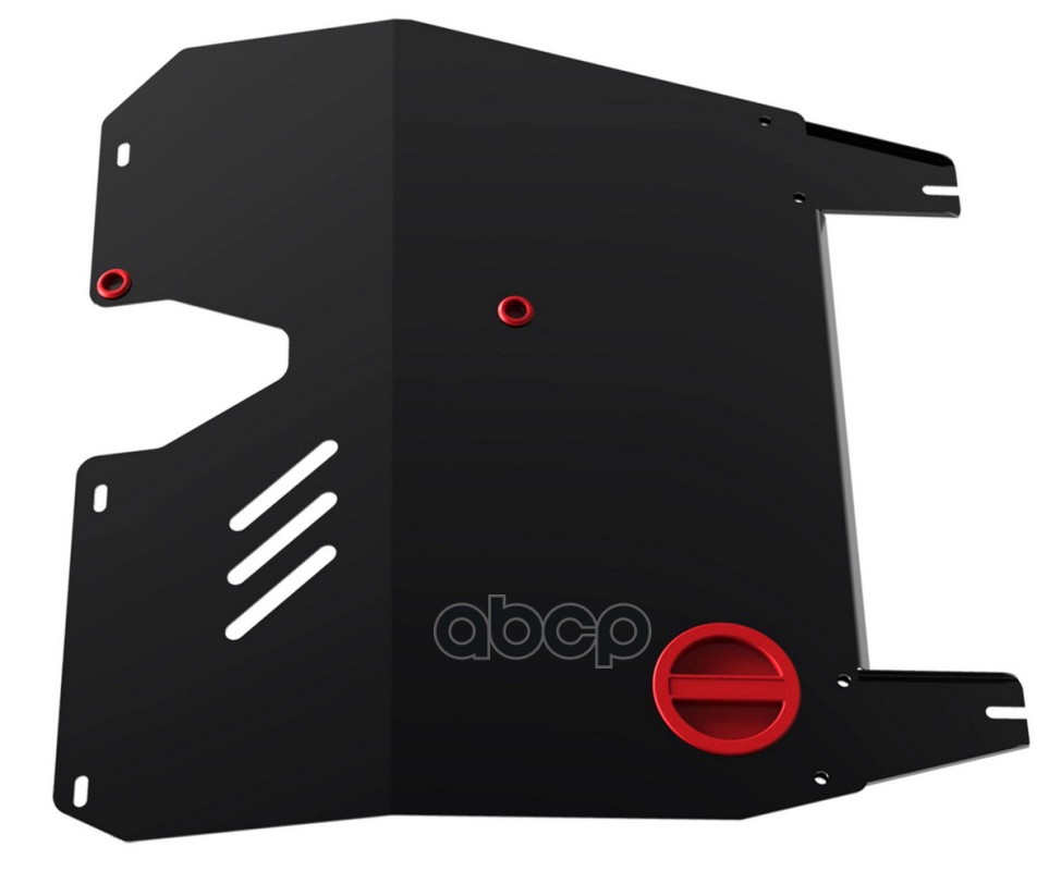 Защита картера двигателя и КПП Mitsubishi Lancer крепеж в комплекте сталь 1.5 мм черный АвтоБроня АВТОБРОНЯ 111.04002.3 Автоб...