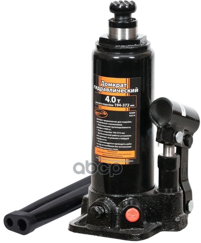 Домкрат гидр. 194-372 мм в футляре АвтоDело 43314 АвтоDело арт. 43314