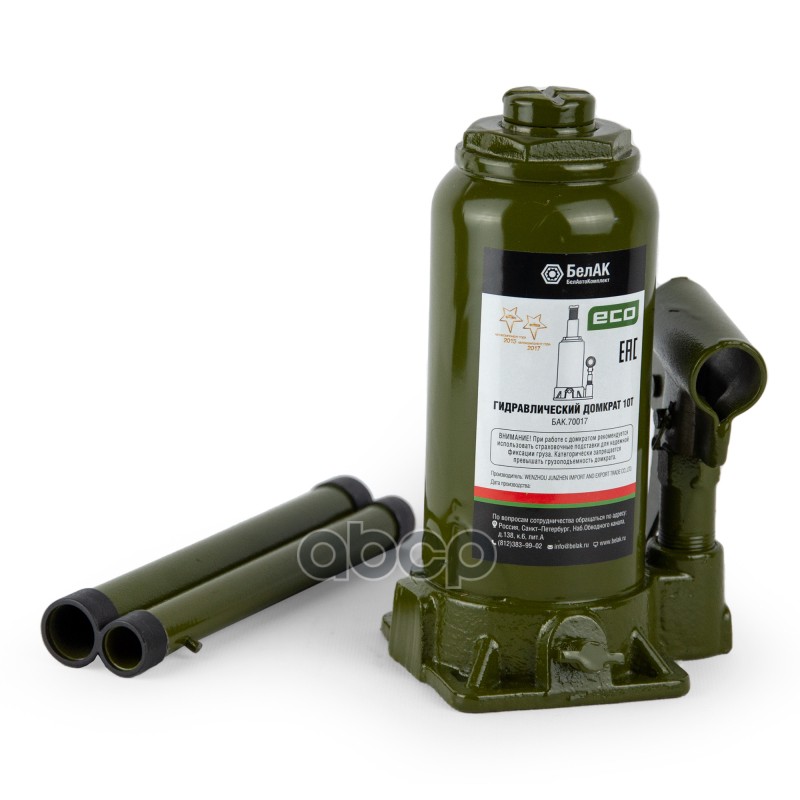 Домкрат бутылочный ECO 10 тонн БелАК БелАК арт. БАК70017