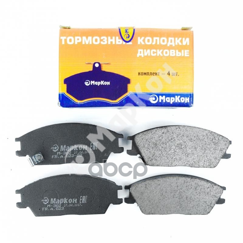 Колодки тормозные дисковые к-т с мех. индикатором износа Hyundai  Subaru  Honda МарКон арт. 02302148