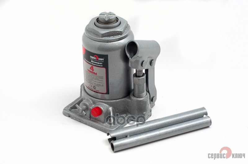 Домкрат 4т. бутылочный ДВУХШТОКОВЫЙ высота 160380 Сервис ключ 75444 СЕРВИС КЛЮЧ арт. 75444