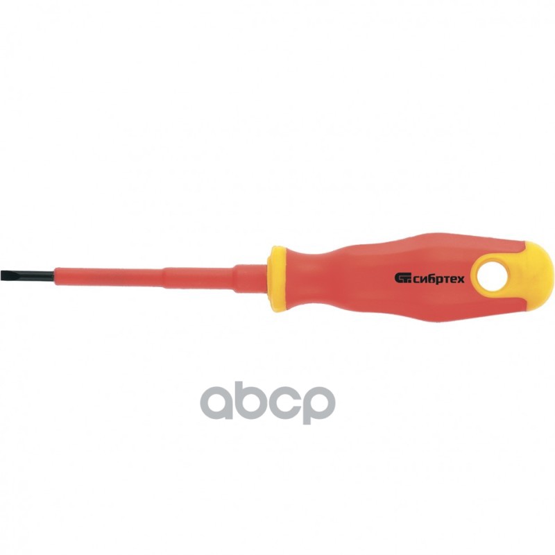 Отвертка Диэлектрическая Sl3x75 Мм, Crv, До 1000 В, Двухкомпонентная Рукоятка Сибртех 12931 Сибртех арт. 12931