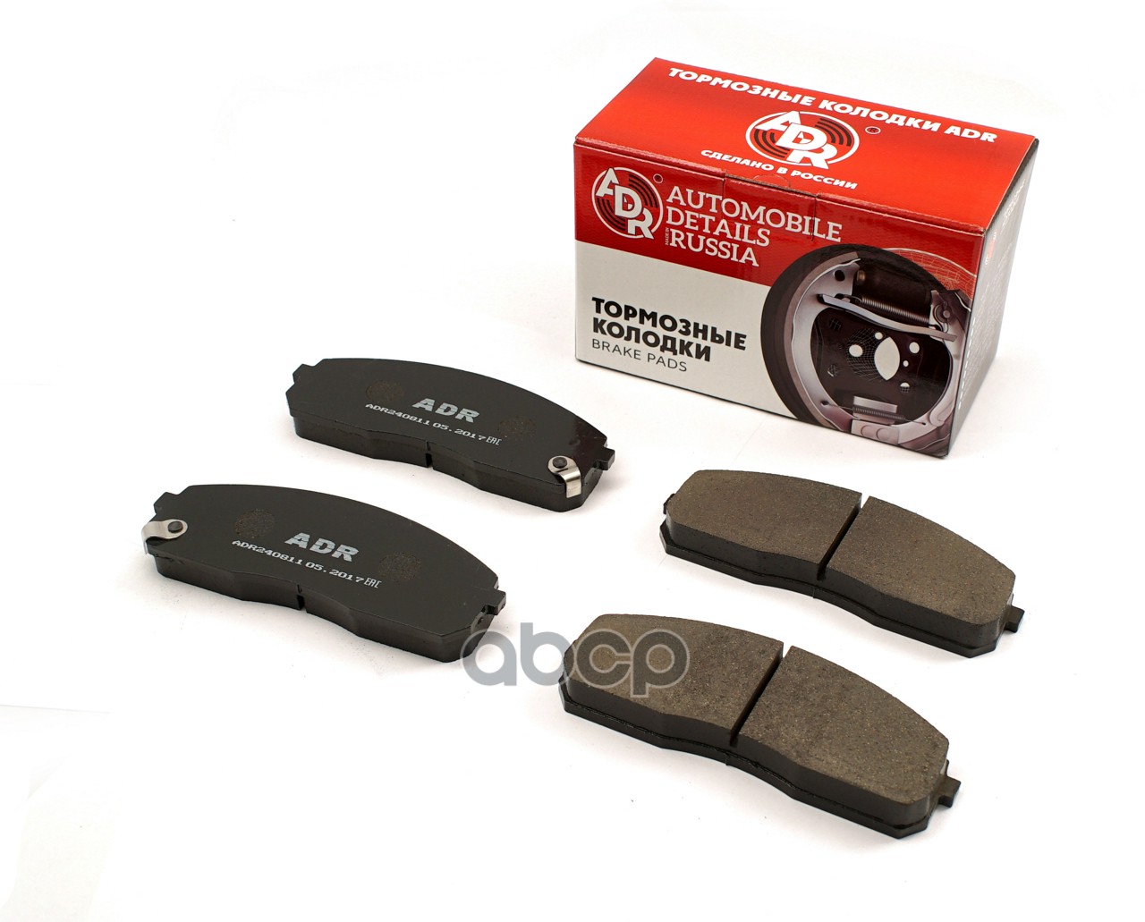 Колодки тормозные передние ADR 240811 HYUNDAI Porter, H100, H-1, Starex, OEM 581014FA10, мех.датчик ADR ADR240811 ADR арт. AD...