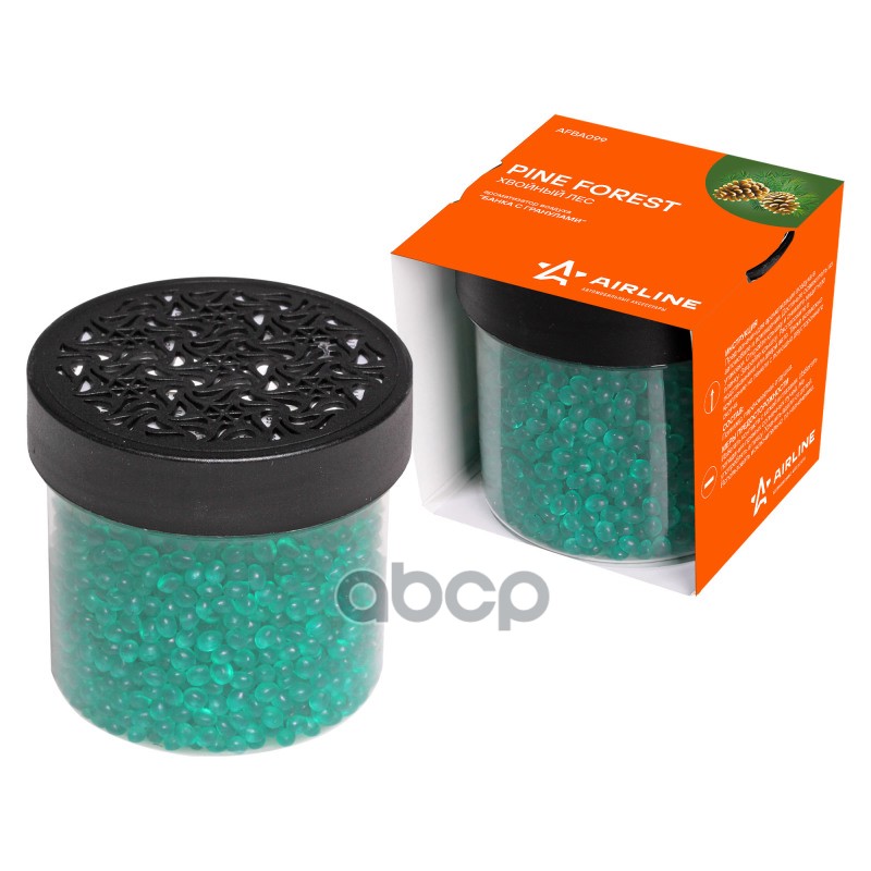 Ароматизатор Банка с гранулами хвойный лес (AFBA099) AIRLINE арт. AFBA099