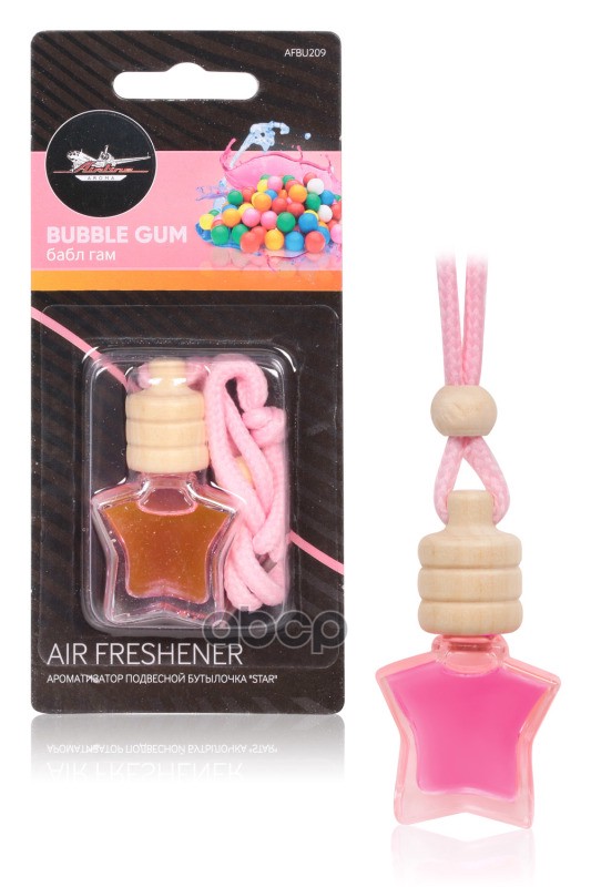 Ароматизатор подвесной бутылочка Star бабл гам (AFBU209) AIRLINE арт. AFBU209
