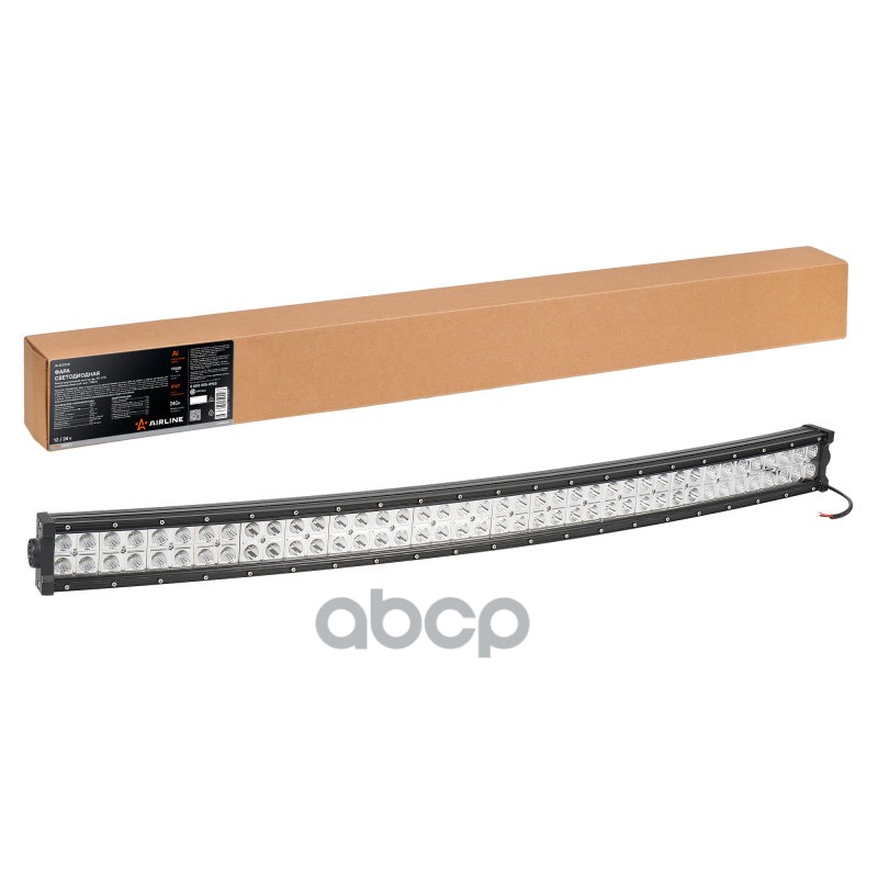 Фара светодиодная (балка) двухрядная изогн. 80LED  комбин.свет  240Вт  1065х78х60мм  12/24В (ALED058 AIRLINE арт. aled058