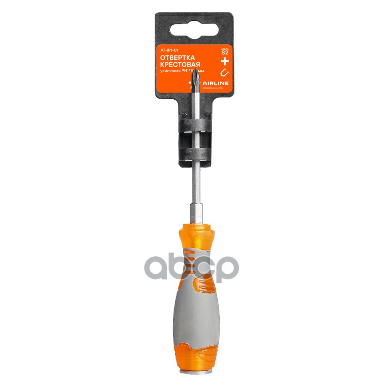 Отвертка крестовая усиленная под ключ магнитная PH1*100мм (AT-IP1-01) AIRLINE арт. ATIP101