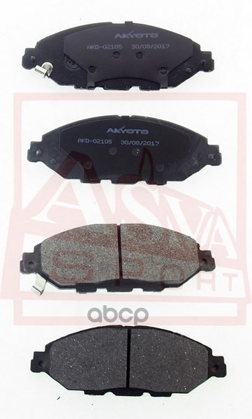 Колодки тормозные дисковые AKYOTO арт. AKD02105