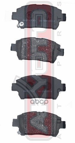 Колодки тормозные дисковые передние TOYOTA TOYOTA YARIS/ECHO VERSO NCP20 1999-2005TOYOTA YARIS NCP1 AKYOTO арт. akd-1133