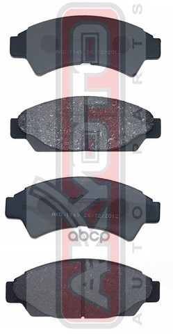 Колодки Тормозные Передние Дисковые AKYOTO арт. AKD1149