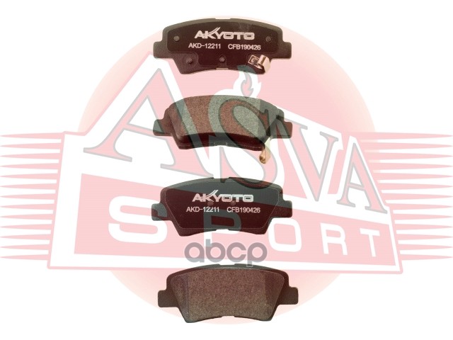 Колодки тормозные дисковые зад AKYOTO арт. AKD12211