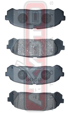 Колодки тормозные дисковые задние TOYOTA TOYOTA MARK 2/CHAISER/CRESTA GX100 1996-2001 AKYOTO арт. akd-1409