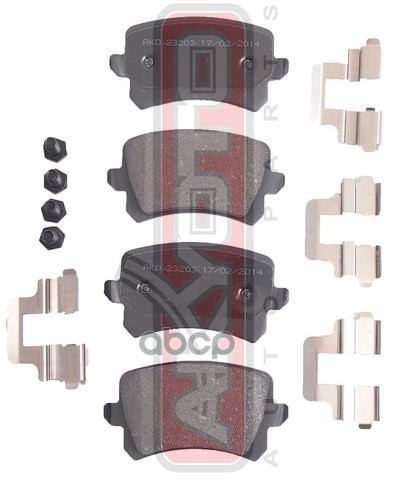 Колодки тормозные дисковые зад AKYOTO арт. AKD23203
