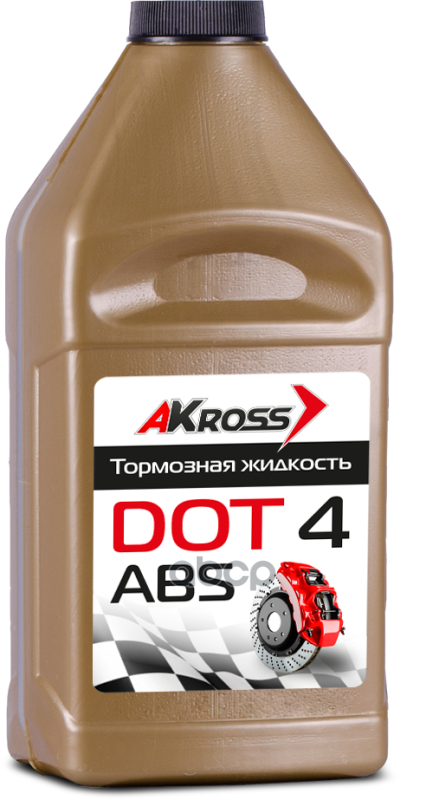 Тормозная жидкость DOT-4 (Золото) 455г AKross арт. aks0001dot