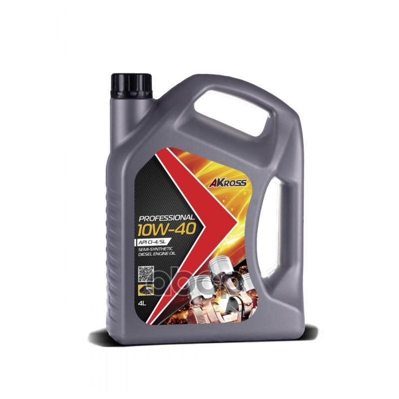 AKross Моторное Масло Akross 10W-40 Professional Ci-4/Sl 4Л (Дизель)
