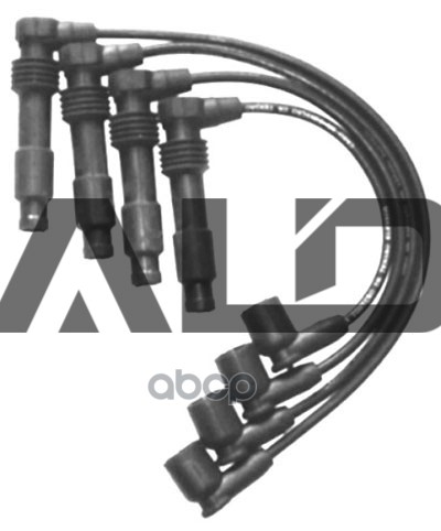 Комплект Проводов Зажигания (Черный Силикон),Opel Astra/Vectra/Corsa 1.4-2.0 89 Ald Autoleader Electric A14020 ALD арт. A14020