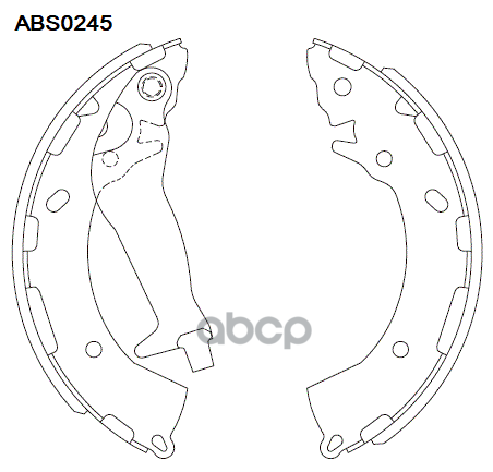 Колодки  торм. барабан. задние Hyundai Elantra V  VI 10-> / Hyundai Solaris I  Accent IV (RB) 10-> / ALLIED NIPPON арт. abs0245