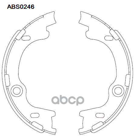 Колодки  торм. барабан. задние Hyundai I30 07-11 / ix35 07-12 / Hyundai Tucson 15-> ALLIED NIPPON арт. abs0246