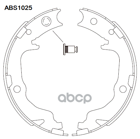 Колодки  торм. барабан. задние Mitsubishi ASX 10-12 / Mitsubishi Lancer X 07-> / Mitsubishi Outlande ALLIED NIPPON арт. abs1025