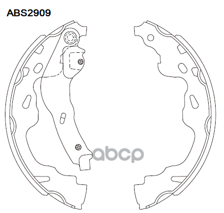 Колодки Тормозные Барабанные | Зад | ALLIED NIPPON арт. ABS2909