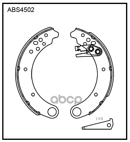 Колодки барабанные УАЗ Патриот ALLIED NIPPON ABS 4502 ALLIED NIPPON арт. ABS 4502