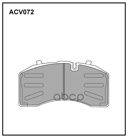 Колодки Тормозные Дисковые Wva (29158) Hcv ALLIED NIPPON арт. ACV072KHD