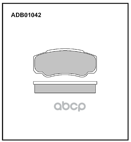 Колодки Тормозные Дисковые | Зад | ALLIED NIPPON арт. ADB01042