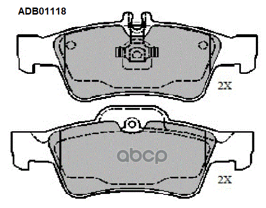 Колодки Тормозные Дисковые | Зад | ALLIED NIPPON арт. ADB01118