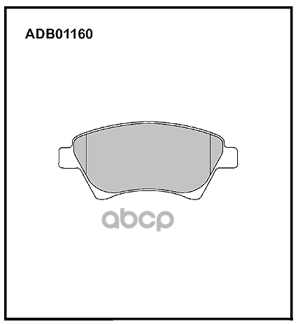 Колодки тормозные передние Renault Megane II 03-10 / Renault Scenic II 03-09 / Renault Kangoo 97-10 ALLIED NIPPON арт. adb01160