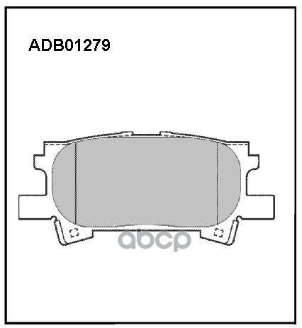 Колодки тормозные задние Lexus RX (U3) 03-08 / Toyota Highlander 00-07 ALLIED NIPPON арт. adb01279