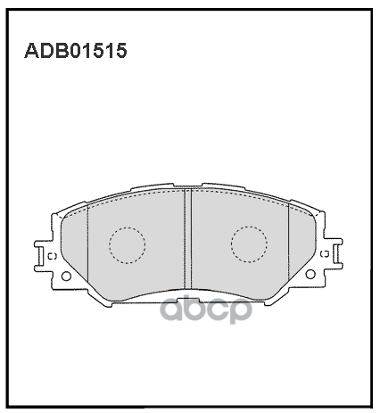 Колодки тормозные (Heavy Duty серия - усил.) передние Toyota Corolla 06-14 / Toyota Auris 06-12/12-1 ALLIED NIPPON арт. adb01...