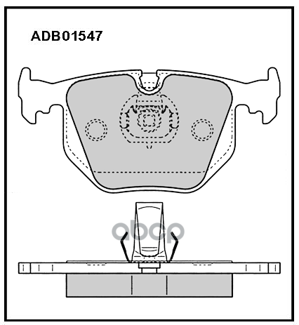 Колодки Тормозные Дисковые | Зад | ALLIED NIPPON арт. ADB01547