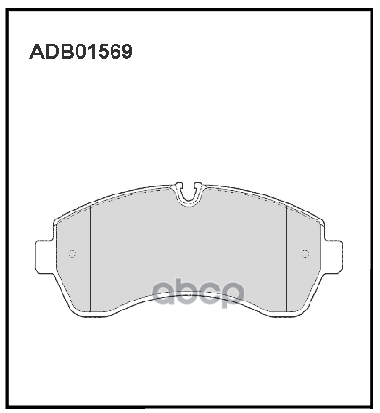 Колодки тормозные передние Mercedes-Benz Sprinter 3 5t / Vito / VW Crafter 16-> ALLIED NIPPON арт. adb01569