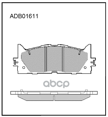Колодки тормозные (Heavy Duty серия - усил.) передние Toyota Camry (V3  V4  V5) / Lexus ES (V4  V6) ALLIED NIPPON арт. adb016...
