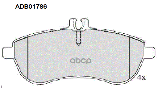 Колодки тормозные передние Mercedes-Benz C-Class (W204  C204  S204) 07-14 / E-Class (W211  W212  C20 ALLIED NIPPON арт. adb01786