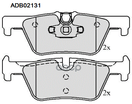Колодки тормозные задние BMW 1 (F20) 11-19  (F21) 11-> / BMW 3 (F30) 11-18  (G20  G28) 18-> / BMW 4 ALLIED NIPPON арт. adb02131