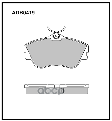 Колодки Тормозные Дисковые | Перед | ALLIED NIPPON арт. ADB0419
