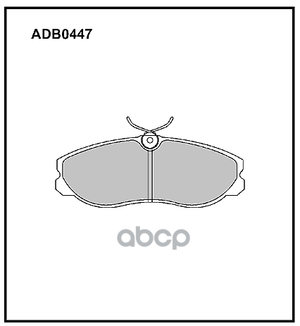 Колодки Тормозные Дисковые | Перед | ALLIED NIPPON арт. ADB0447