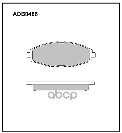 Колодки тормозные передние Chery QQ 04-> / Chevrolet Matiz 05-13 ALLIED NIPPON арт. adb0486