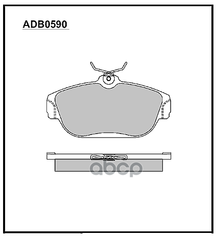 Колодки Тормозные Дисковые | Перед | ALLIED NIPPON арт. ADB0590
