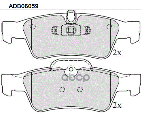 Колодки Тормозные Дисковые | Зад | ALLIED NIPPON арт. ADB06059