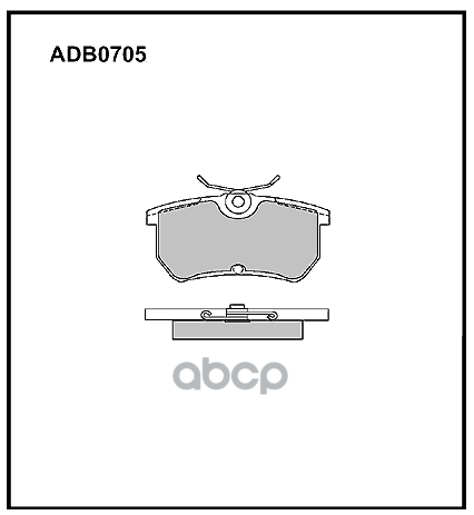 Колодки тормозные задние Ford Fiesta V 01-08  Fiesta VI 08->  Focus I 98-04 ALLIED NIPPON арт. adb0705