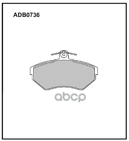 Колодки Торм. Передние Vag A4 (->01/01)   Passat Mk Iv ALLIED NIPPON арт. adb0736