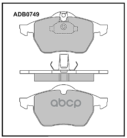 Колодки тормозные передние Opel Astra G / Vectra B 95-> ALLIED NIPPON арт. adb0749