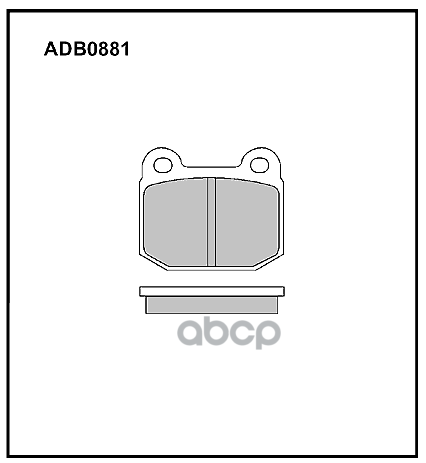 Колодки Тормозные Дисковые | Перед | ALLIED NIPPON арт. ADB0881