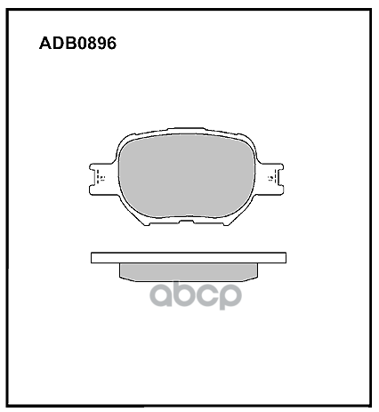 Колодки тормозные передние Toyota Corolla (E12) 00-> / Toyota Crown  Mark X I  II  Vista ALLIED NIPPON арт. adb0896