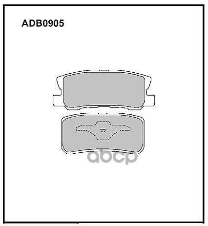 Колодки тормозные задние Mitsubishi ASX  Lancer  Pajero  Outlander II / Fiat Doblo 10-> / Citroen C4 ALLIED NIPPON арт. adb0905