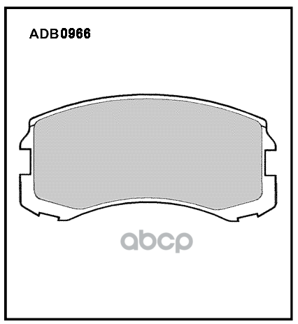 Колодки тормозные передние Mitsubishi Lancer IX 00-13  Lancer VII 95-03 ALLIED NIPPON арт. adb0966