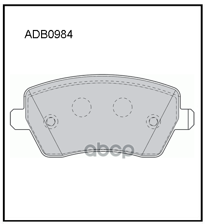 Колодки Торм. Передние Лада Vesta Largus Renault Logan Clio Nissan Micra Note ALLIED NIPPON арт. adb0984hd
