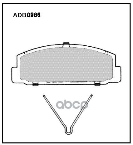 Колодки тормозные задние Mazda 323 89-> / Mazda 6 07-13  626  RX-7 III 92-02 ALLIED NIPPON арт. adb0986